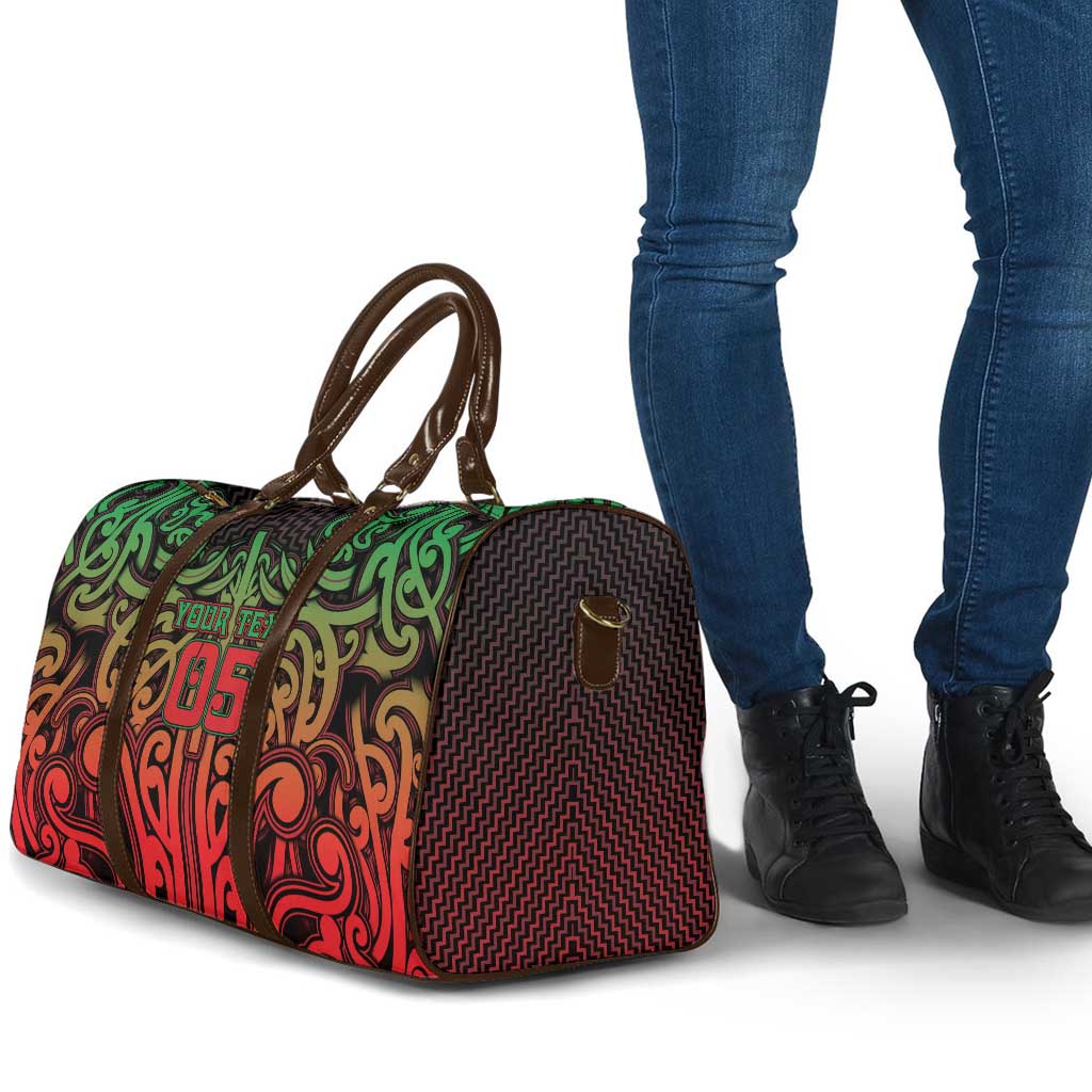 Custom Aotearoa Tuhoe Travel Bag Maori Tribal Pattern Mix Poutama LT05 - Polynesian Pride