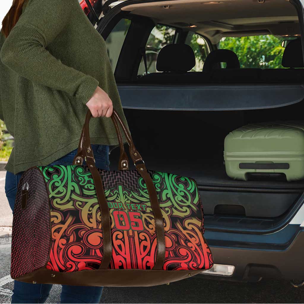 Custom Aotearoa Tuhoe Travel Bag Maori Tribal Pattern Mix Poutama LT05 - Polynesian Pride