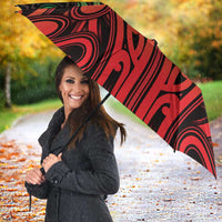 Custom Aotearoa Tuhoe Umbrella Maori Tribal Pattern Mix Poutama LT05 - Polynesian Pride
