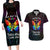 I See Your True Colors Personalised Couples Matching Long Sleeve Bodycon Dress and Hawaiian Shirt Autism Awareness