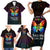 I See Your True Colors Personalised Family Matching Short Sleeve Bodycon Dress and Hawaiian Shirt Autism Awareness