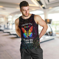 I See Your True Colors Personalised Men Tank Top Autism Awareness