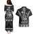 Personalised Hawaii Happy King Kamehameha Day Couples Matching Puletasi and Hawaiian Shirt Kakau Pattern