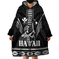 Personalised Hawaii Happy King Kamehameha Day Wearable Blanket Hoodie Kakau Pattern