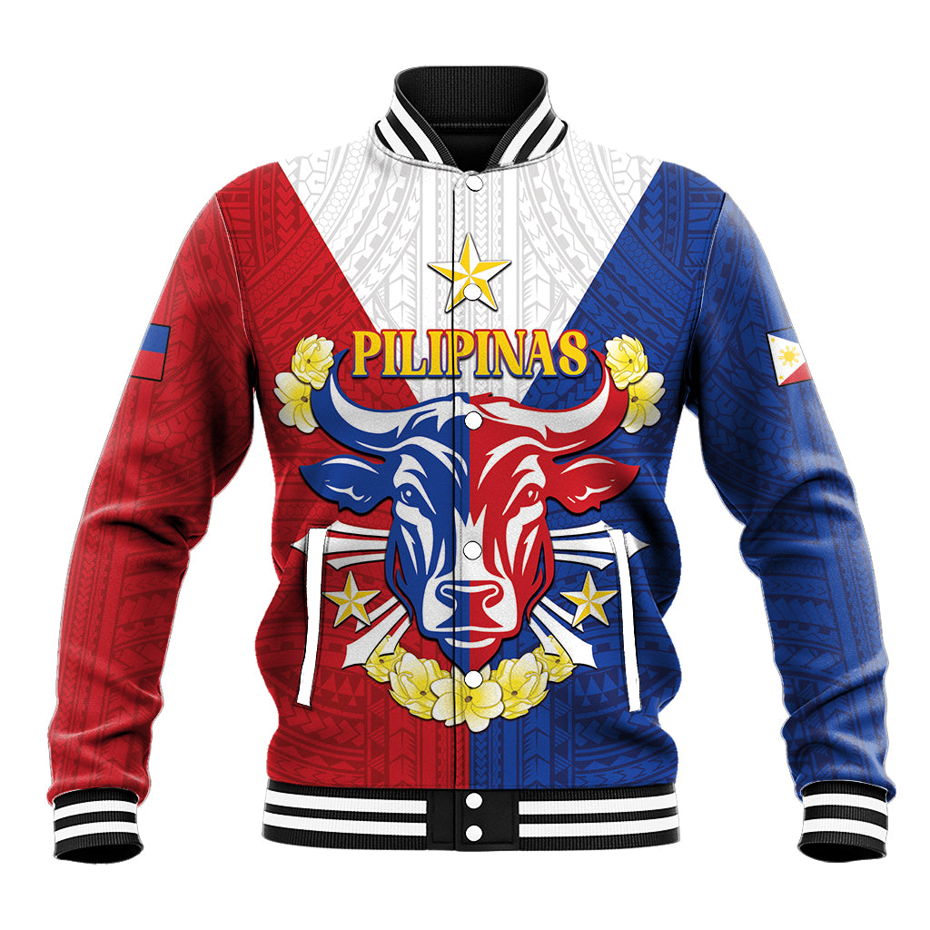 Personalised Philippines Independence Day Baseball Jacket Maligayang Araw ng Kalayaan Filipino Carabao