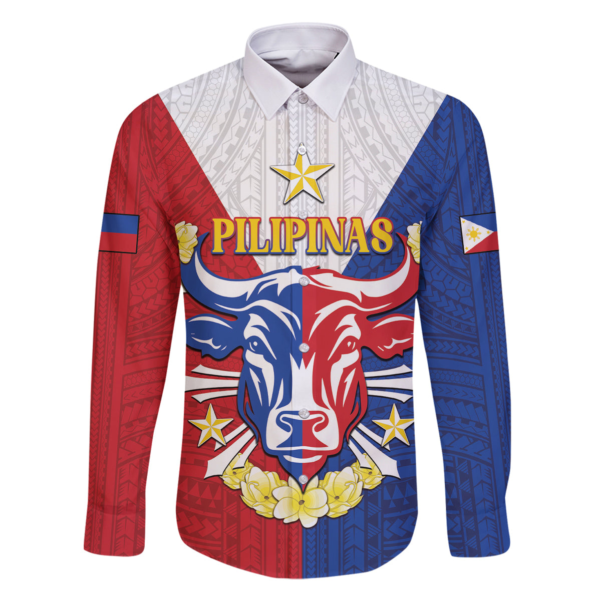 Personalised Philippines Independence Day Family Matching Long Sleeve Bodycon Dress and Hawaiian Shirt Maligayang Araw ng Kalayaan Filipino Carabao