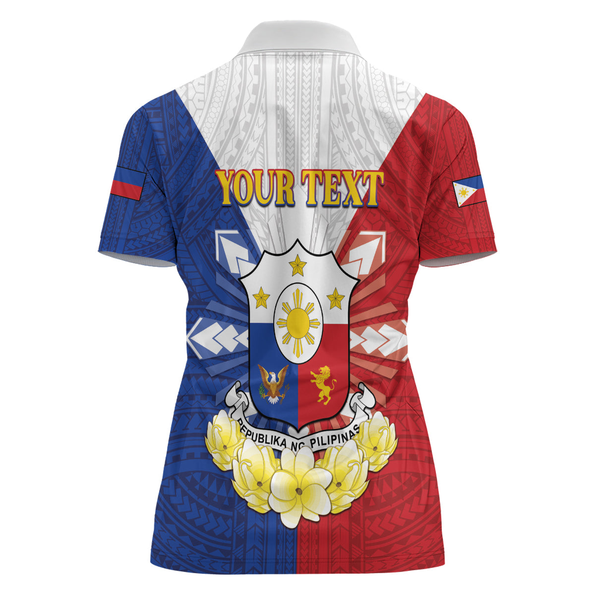 Personalised Philippines Independence Day Women Polo Shirt Maligayang Araw ng Kalayaan Filipino Carabao