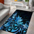 Matariki New Zealand Area Rug Maori Pattern Blue Galaxy