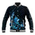 Matariki New Zealand Baseball Jacket Maori Pattern Blue Galaxy