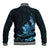 Matariki New Zealand Baseball Jacket Maori Pattern Blue Galaxy