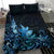 Matariki New Zealand Bedding Set Maori Pattern Blue Galaxy