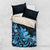 Matariki New Zealand Bedding Set Maori Pattern Blue Galaxy