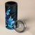 Matariki New Zealand 4 in 1 Can Cooler Tumbler Maori Pattern Blue Galaxy