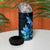 Matariki New Zealand 4 in 1 Can Cooler Tumbler Maori Pattern Blue Galaxy