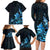 Matariki New Zealand Family Matching Long Sleeve Bodycon Dress and Hawaiian Shirt Maori Pattern Blue Galaxy