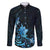 Matariki New Zealand Family Matching Long Sleeve Bodycon Dress and Hawaiian Shirt Maori Pattern Blue Galaxy