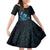 Matariki New Zealand Family Matching Off Shoulder Short Dress and Hawaiian Shirt Maori Pattern Blue Galaxy