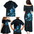 Matariki New Zealand Family Matching Puletasi and Hawaiian Shirt Maori Pattern Blue Galaxy