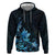 Matariki New Zealand Hoodie Maori Pattern Blue Galaxy