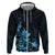 Matariki New Zealand Hoodie Maori Pattern Blue Galaxy