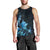 Matariki New Zealand Men Tank Top Maori Pattern Blue Galaxy