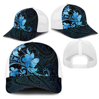 Matariki New Zealand Mesh Trucker Cap Maori Pattern Blue Galaxy LT05 - Polynesian Pride