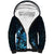 Matariki New Zealand Sherpa Hoodie Maori Pattern Blue Galaxy