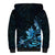 Matariki New Zealand Sherpa Hoodie Maori Pattern Blue Galaxy