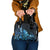 Matariki New Zealand Shoulder Handbag Maori Pattern Blue Galaxy