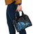 Matariki New Zealand Shoulder Handbag Maori Pattern Blue Galaxy