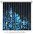 Matariki New Zealand Shower Curtain Maori Pattern Blue Galaxy