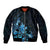 Matariki New Zealand Sleeve Zip Bomber Jacket Maori Pattern Blue Galaxy