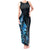 Matariki New Zealand Tank Maxi Dress Maori Pattern Blue Galaxy