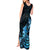 Matariki New Zealand Tank Maxi Dress Maori Pattern Blue Galaxy