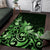 Matariki New Zealand Area Rug Maori Pattern Green Galaxy