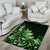 Matariki New Zealand Area Rug Maori Pattern Green Galaxy