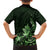 Matariki New Zealand Family Matching Puletasi and Hawaiian Shirt Maori Pattern Green Galaxy