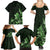 Matariki New Zealand Family Matching Summer Maxi Dress and Hawaiian Shirt Maori Pattern Green Galaxy