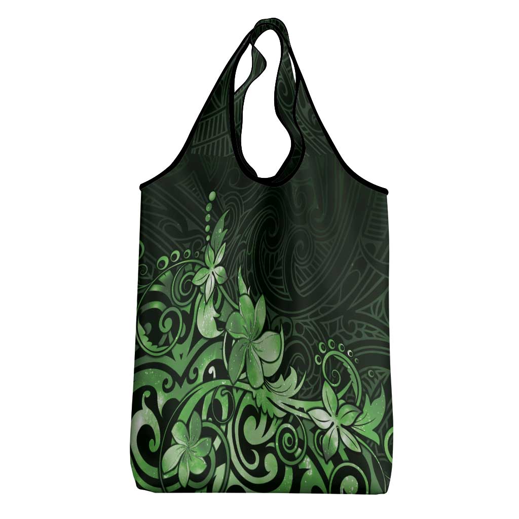 Matariki New Zealand Grocery Bag Maori Pattern Green Galaxy