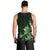 Matariki New Zealand Men Tank Top Maori Pattern Green Galaxy