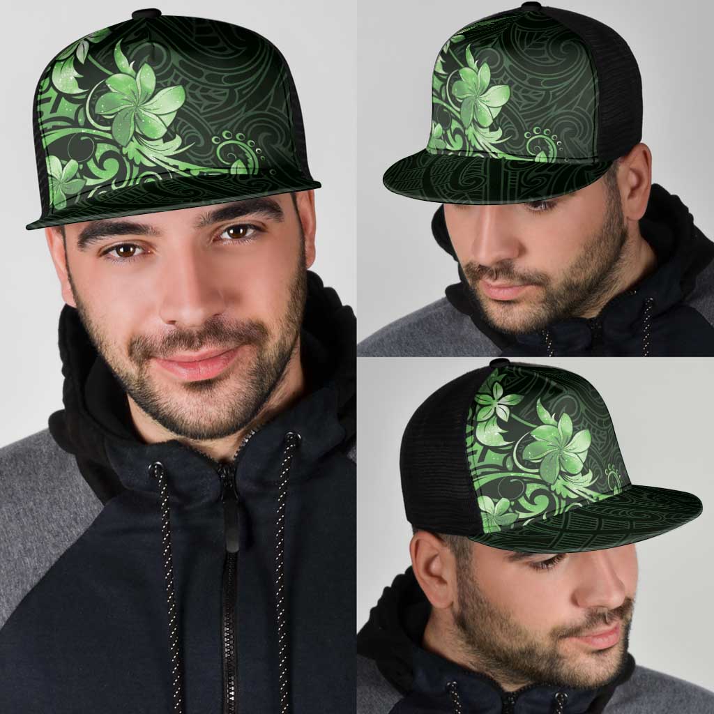 Matariki New Zealand Mesh Trucker Cap Maori Pattern Green Galaxy LT05 - Polynesian Pride