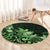 Matariki New Zealand Round Carpet Maori Pattern Green Galaxy