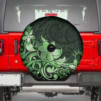 Matariki New Zealand Spare Tire Cover Maori Pattern Green Galaxy