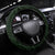 Matariki New Zealand Steering Wheel Cover Maori Pattern Green Galaxy