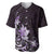 Matariki New Zealand Baseball Jersey Maori Pattern Purple Galaxy