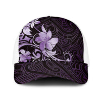 Matariki New Zealand Baseball Net Cap Maori Pattern Purple Galaxy LT05 One Size White Purple - Polynesian Pride