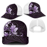 Matariki New Zealand Baseball Net Cap Maori Pattern Purple Galaxy LT05 - Polynesian Pride