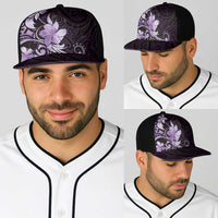 Matariki New Zealand Baseball Net Cap Maori Pattern Purple Galaxy LT05 - Polynesian Pride