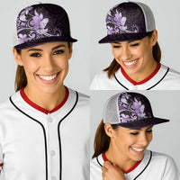 Matariki New Zealand Baseball Net Cap Maori Pattern Purple Galaxy LT05 - Polynesian Pride