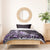 Matariki New Zealand Bedding Set Maori Pattern Purple Galaxy